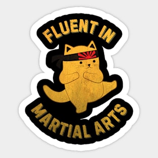 Karate Kat Sticker